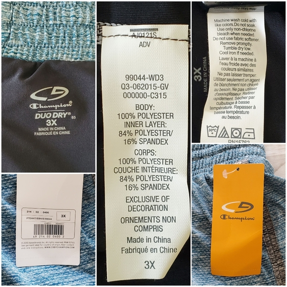 Champion Duo Dry Active Double Layer Shorts - Picture 5 of 5